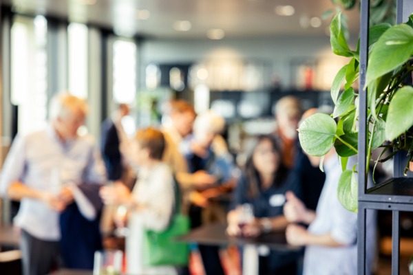 people networking at an event