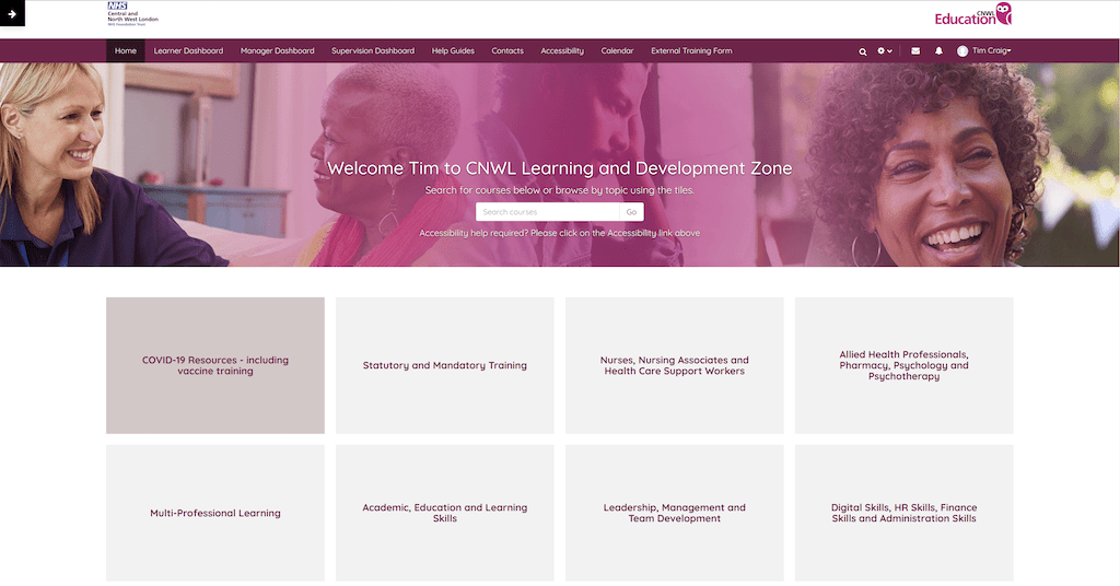 CNWL Welcome Page