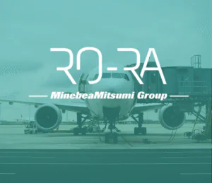 image of an airplane at standstill with the logo 'Ro-Ra' on the front 