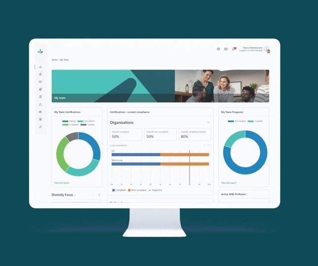 Totara's certification compliance reporting block
