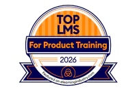 Top LMS for product training awards badge