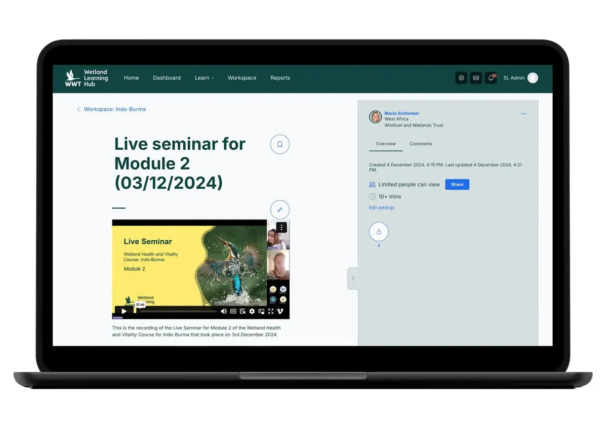 WWT Live seminar dashboard WWT Live seminar dashboard