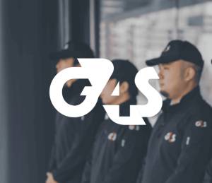 g4s white logo on security background