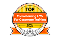 top microlearning lms for corporate training awards badge