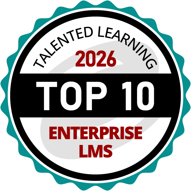 Talented Learning Totara Awards badge Top 10 Enterprise LMS