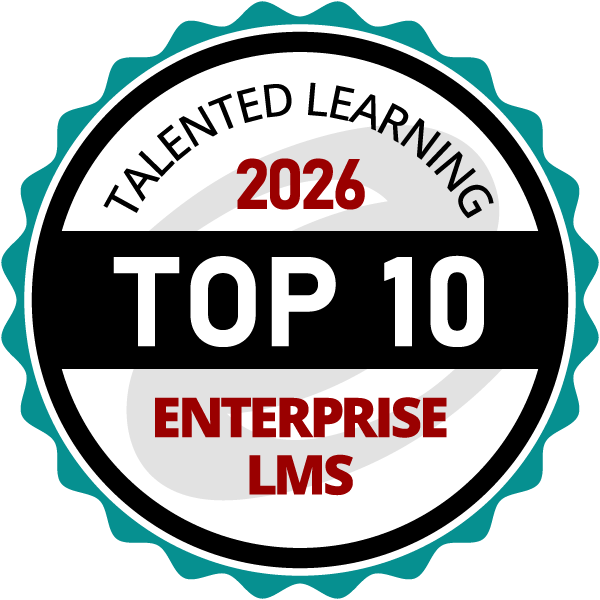 Top 10 Enterprise LMS awards badge TL